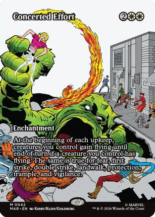 Concerted Effort (Borderless) 42 Mythic Marvel Universe Eternal-Legal NM/M