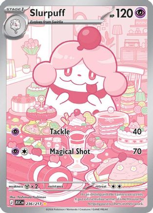 Slurpuff 236/217 Illustration Rare Ascended Heroes NM/M