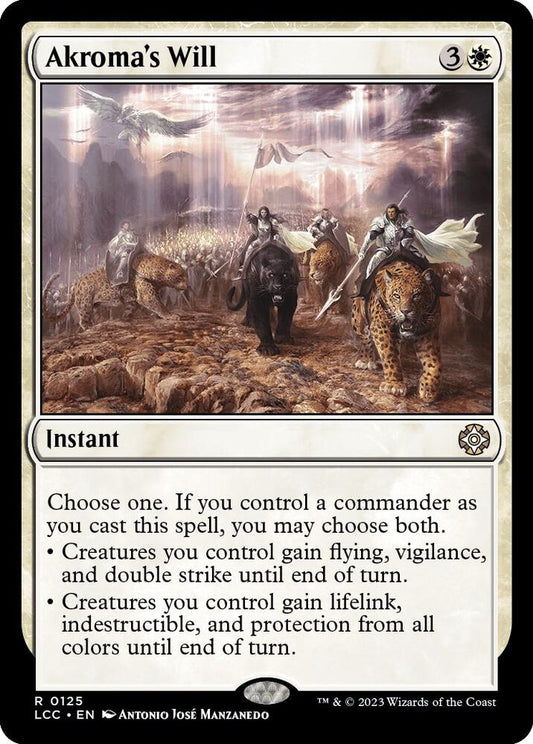 Akroma's Will 125 Rare Commander: The Lost Caverns of Ixalan NM/M