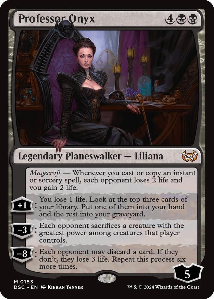 Professor Onyx 153 Mythic Commander: Duskmourn: House of Horror NM/M