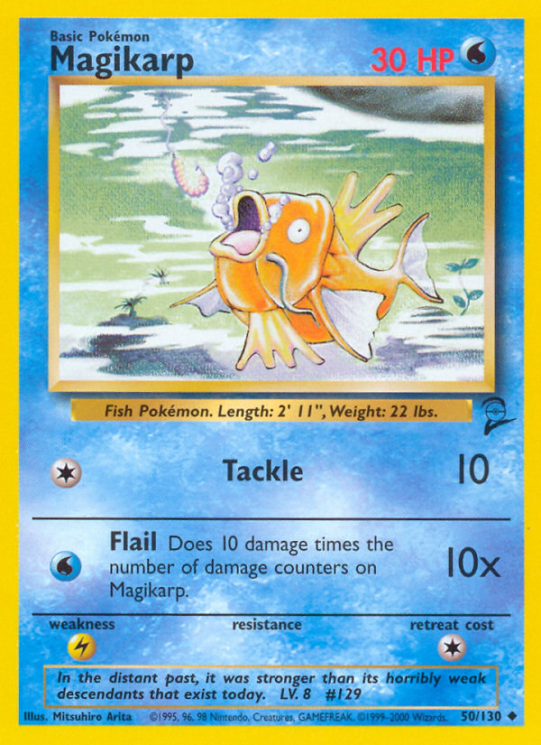 Magikarp 50/130 Uncommon Base Set 2 NM/M