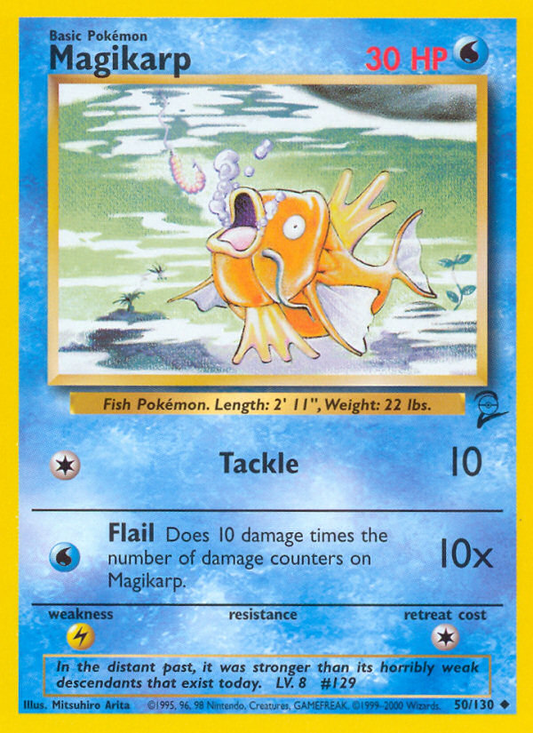 Magikarp 50/130 Uncommon Base Set 2 NM/M