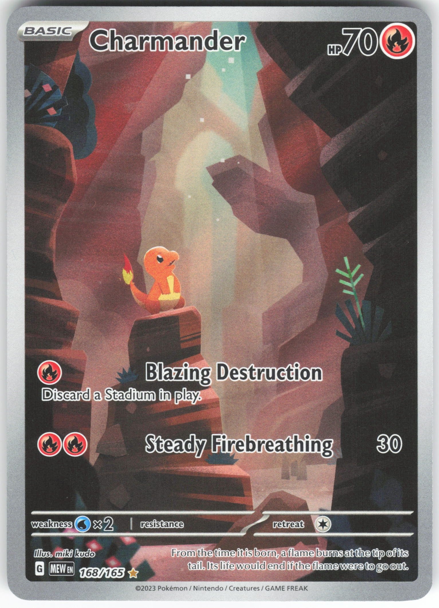 Charmander - Illustration Rare SV: Scarlet & Violet 151 168/165 NM