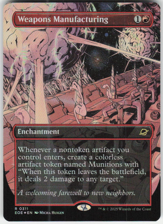 Weapons Manufacturing (Borderless Foil) R Edge of Eternities 311 NM