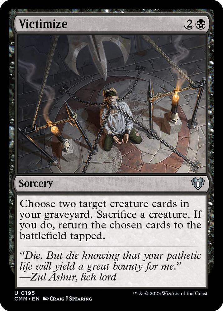 Victimize 195 Uncommon Commander Masters NM/M