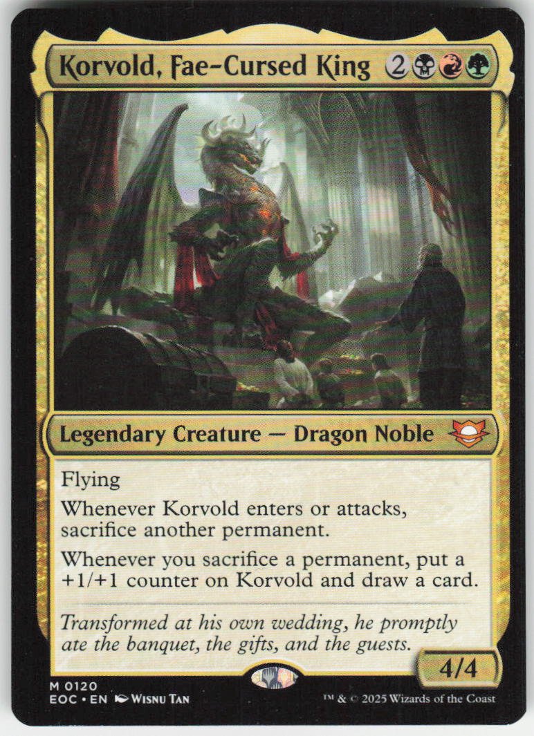 Korvold, Fae-Cursed King M Commander: Edge of Eternities 120 NM