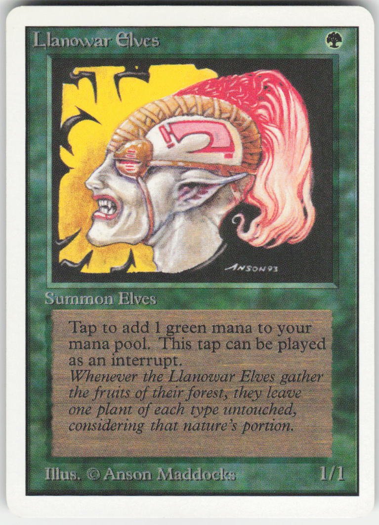 Llanowar Elves C Unlimited Edition NM
