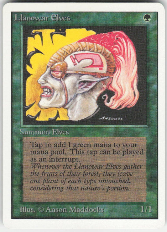 Llanowar Elves C Unlimited Edition NM