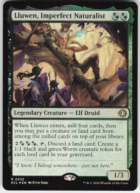 Lluwen, Imperfect Naturalist (Foil) R Lorwyn Eclipsed 232 NM