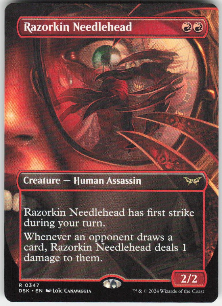 Razorkin Needlehead (Borderless) R Duskmourn: House of Horror 347 NM