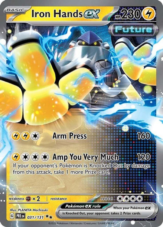 Iron Hands ex 031/131 Double Rare Prismatic Evolutions Holo NM/M