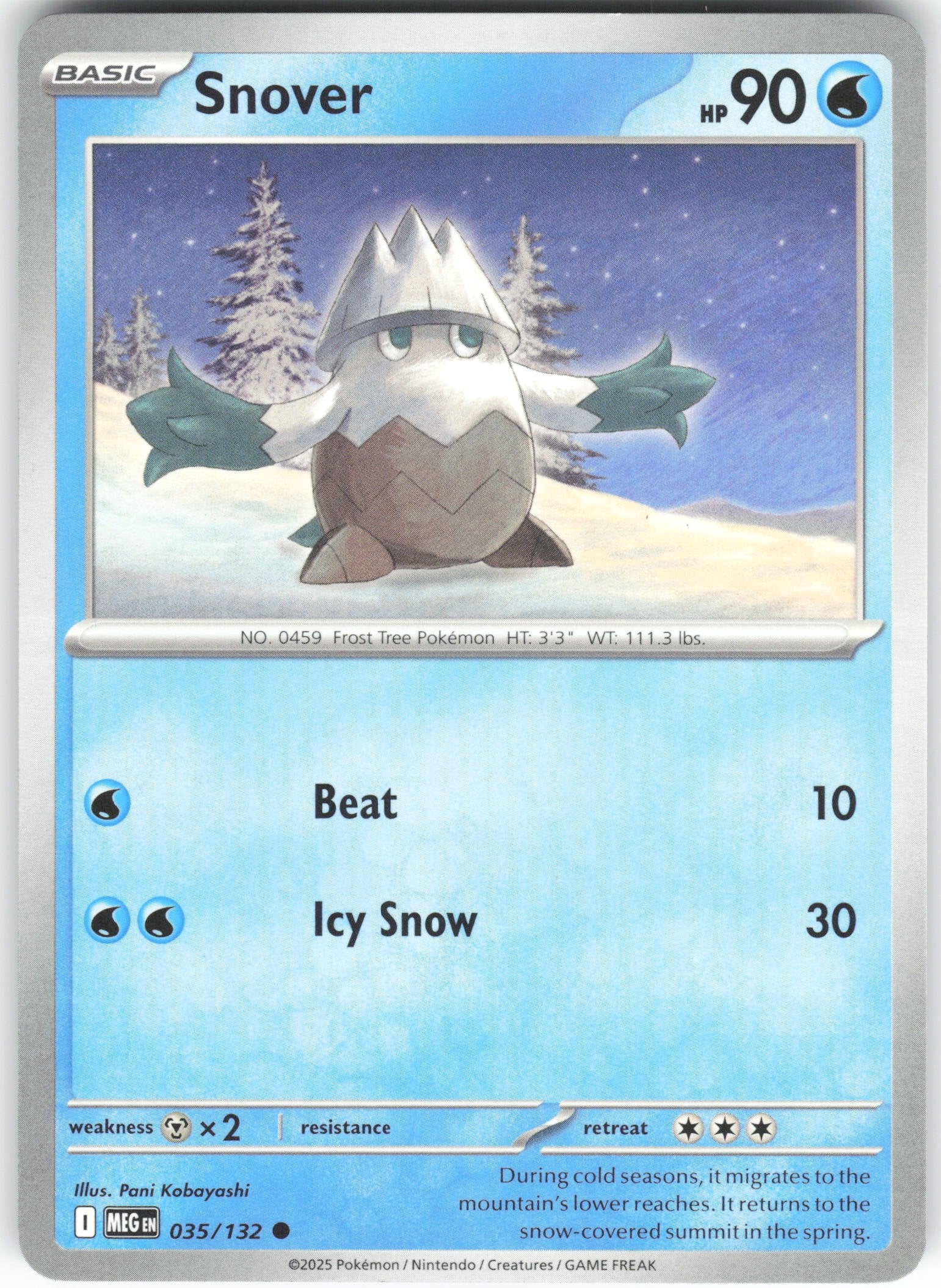 Snover - Common ME01: Mega Evolution 035/132 NM