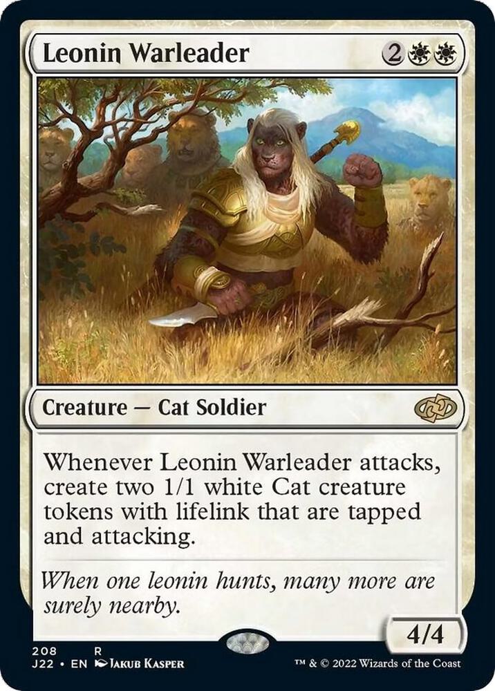Leonin Warleader 208 Rare Jumpstart 2022 NM/M
