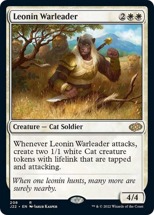 Leonin Warleader 208 Rare Jumpstart 2022 NM/M