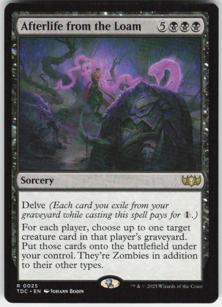 Afterlife from the Loam R Commander: Tarkir: Dragonstorm 25 NM