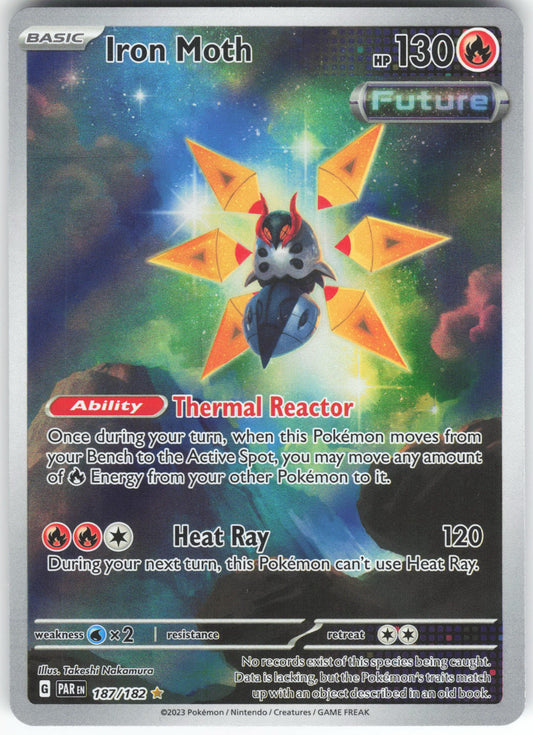 Iron Moth - Illustration Rare SV04: Paradox Rift 187/182 NM