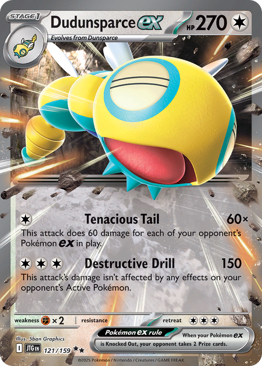 Dudunsparce ex 121/159 Double Rare Journey Together NM/M