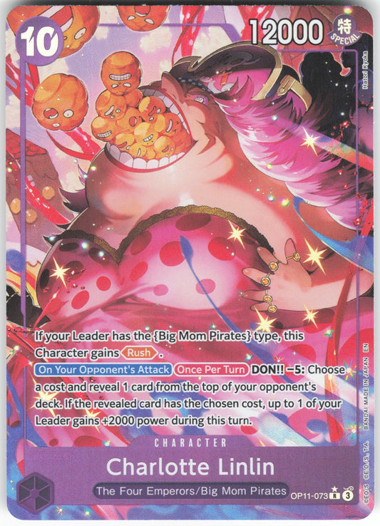 Charlotte Linlin (Alternate Art) R A Fist of Divine Speed OP11-073 NM