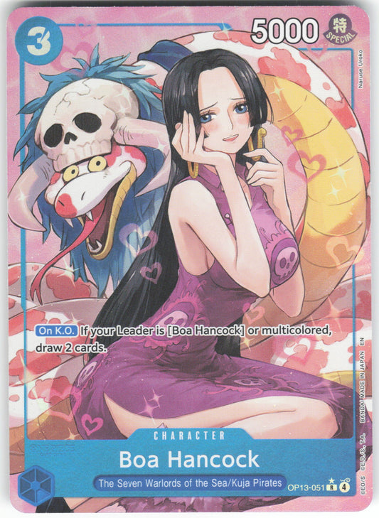 Boa Hancock (Alternate Art) R Carrying On His Will OP13-051 NM
