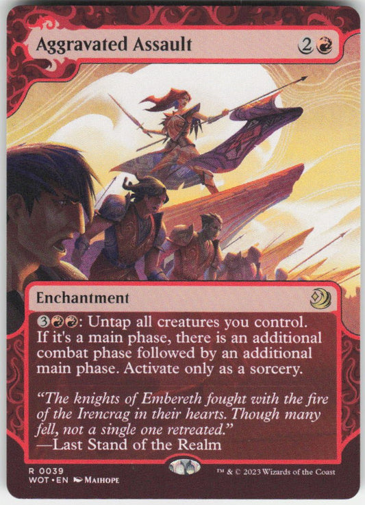Aggravated Assault R Wilds of Eldraine: Enchanting Tales 39 NM