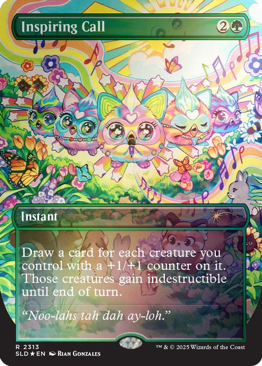 Inspiring Call (Rainbow Foil) 2313 Rare Secret Lair Drop Series Holo NM/M