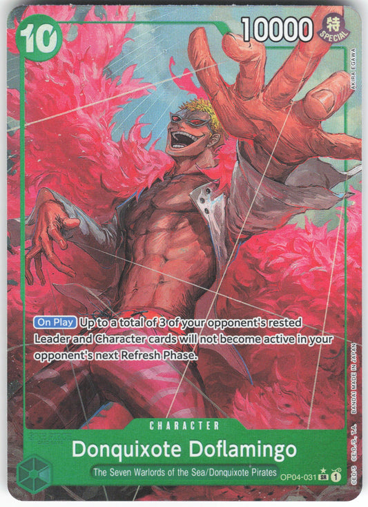 Donquixote Doflamingo (Alternate Art) SR Premium Booster -The Best- OP04-031 NM