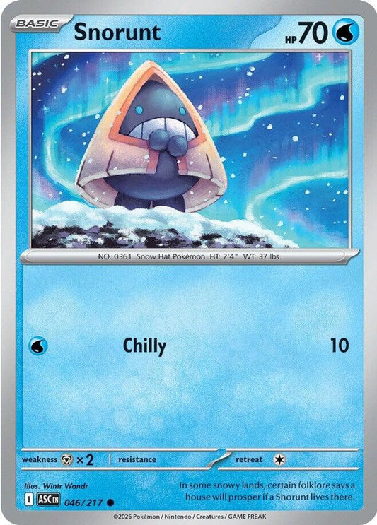 Snorunt 046/217 Common Ascended Heroes NM/M