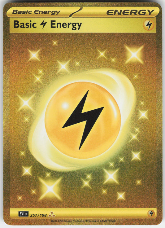 Basic Lightning Energy - Hyper Rare SV01: Scarlet & Violet Base Set 257/198 NM