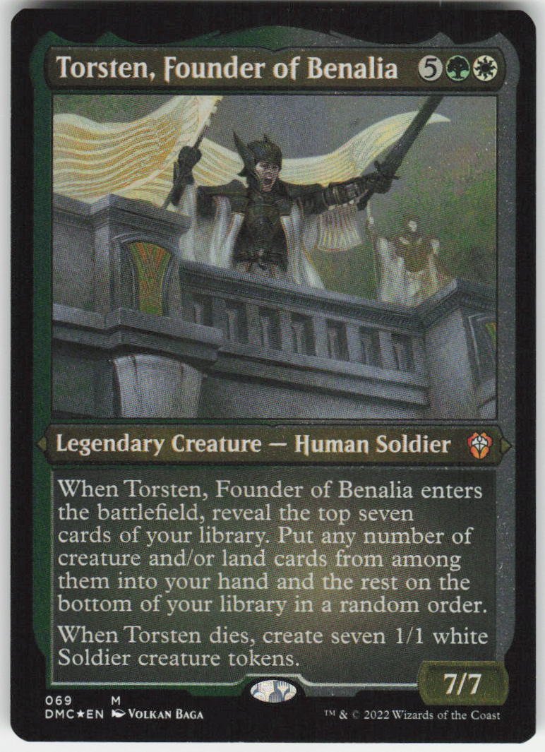 Torsten, Founder of Benalia (Foil Etched) M Commander: Dominaria United 69 NM