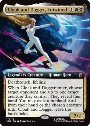 Cloak and Dagger, Entwined (Extended Art) 419 Rare Marvel Super Heroes NM/M