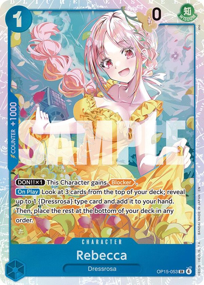 Rebecca OP15-053 Super Rare Adventure on Kami's Island NM/M