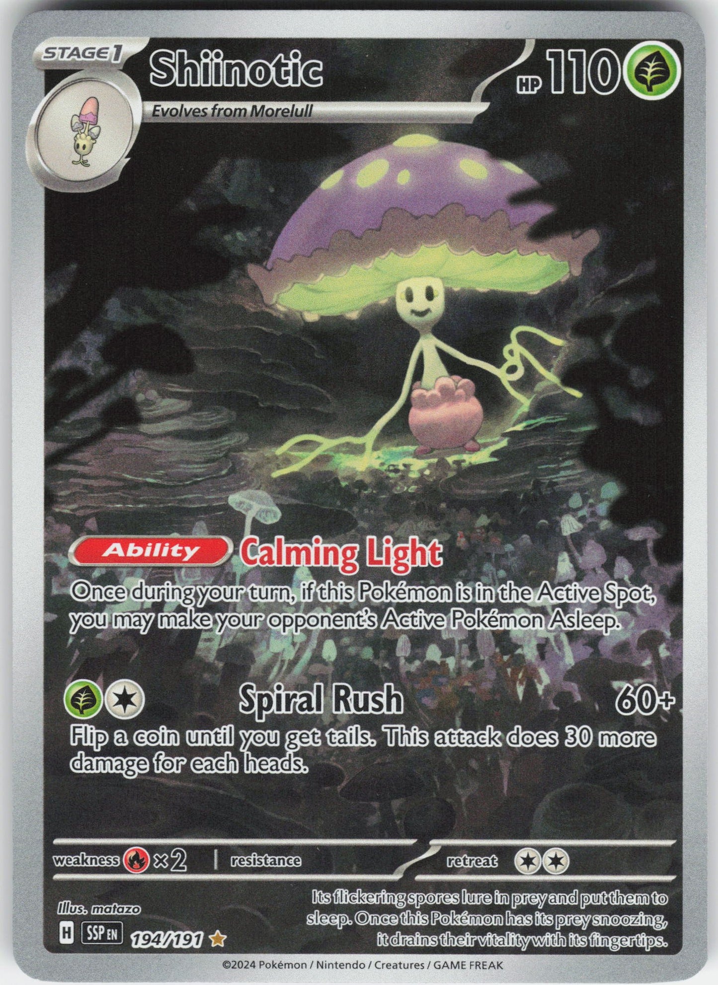 Shiinotic - Illustration Rare SV08: Surging Sparks 194/191 NM