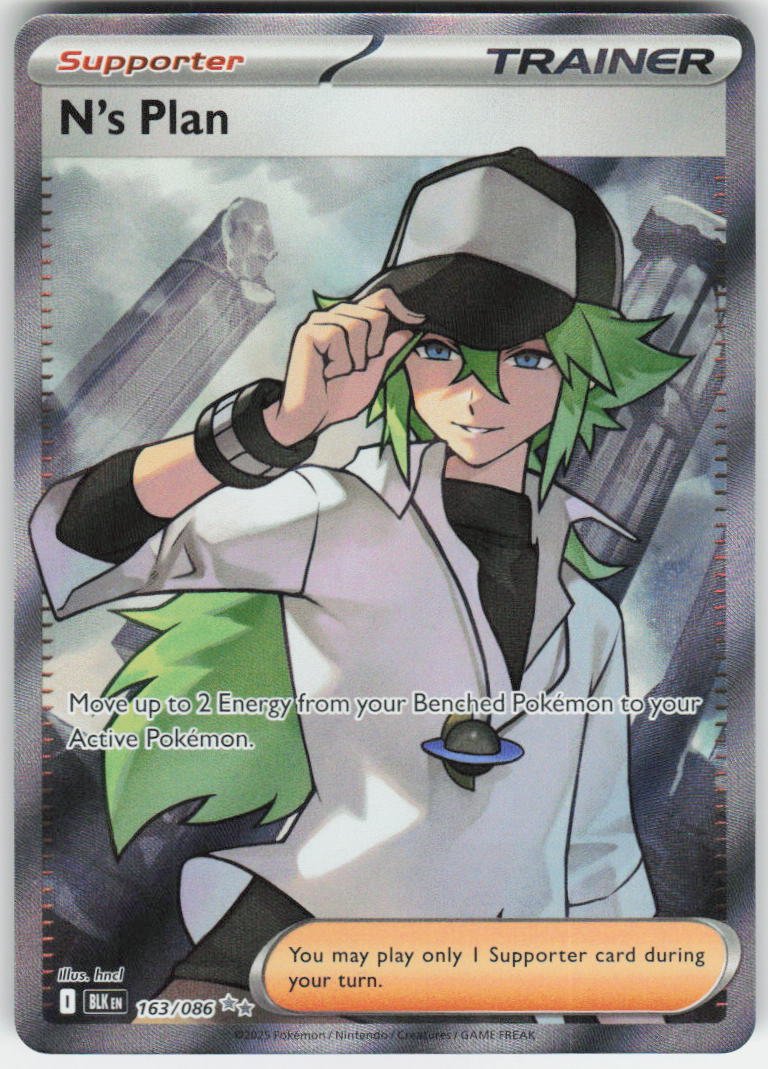 N's Plan - Secret Rare SV: Black Bolt 163/086 NM