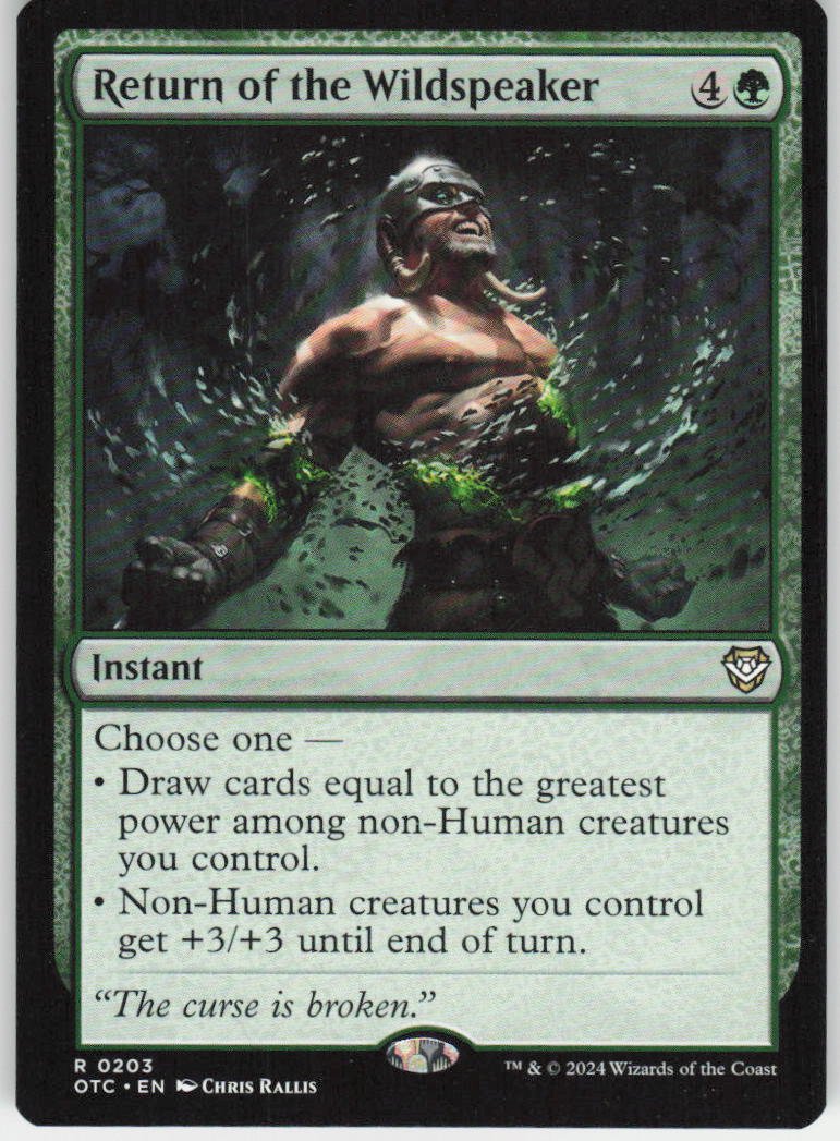 Return of the Wildspeaker R Commander: Outlaws of Thunder Junction 203 NM