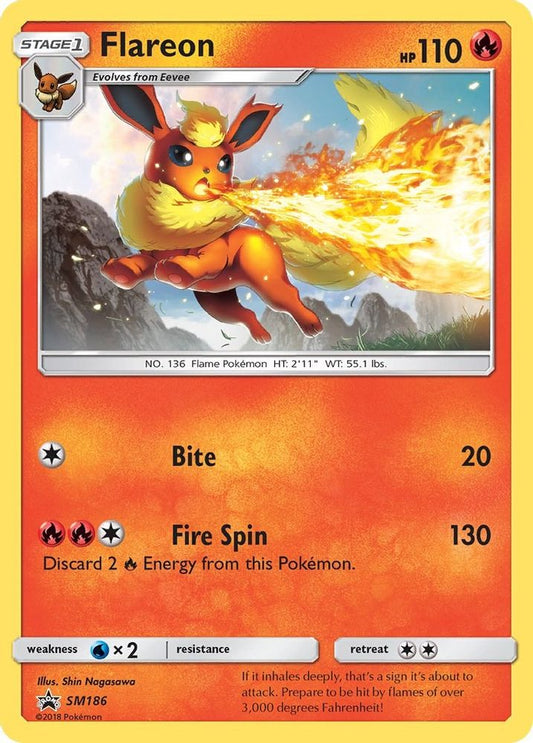 Flareon - (Let's Play, Eevee!) SM186 Promo Sun & Moon Promo NM/M