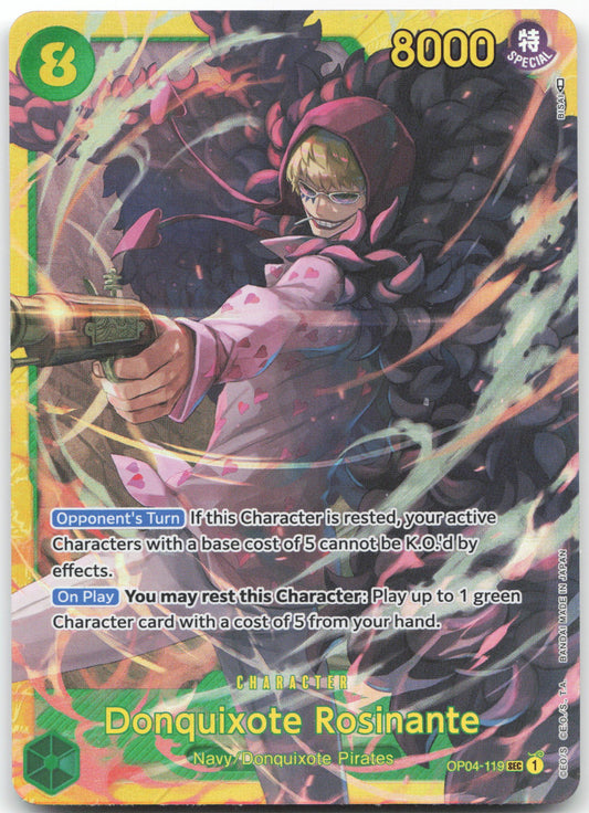 Donquixote Rosinante SEC Kingdoms of Intrigue OP04-119 NM