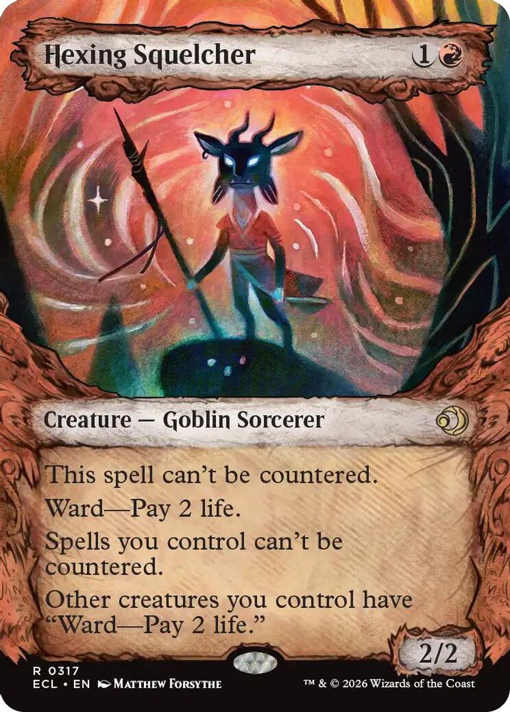 Hexing Squelcher (Showcase) 317 Rare Lorwyn Eclipsed NM/M