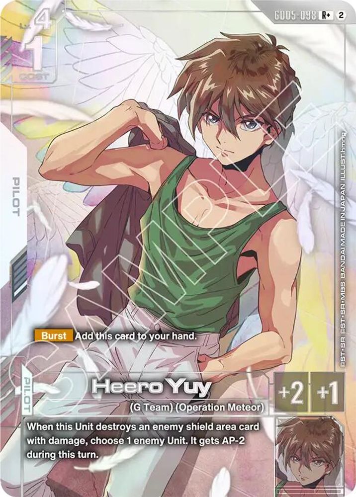 Heero Yuy (R+) GD05-098 R+ Freedom Ascension NM/M