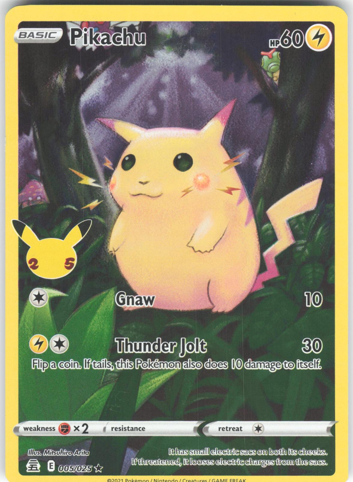 Pikachu 005/025 Rare Celebrations Holo LP
