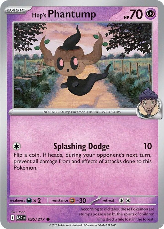 Hop's Phantump 095/217 Common Ascended Heroes NM/M