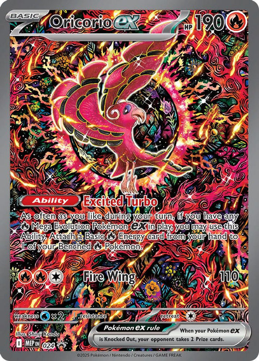 Oricorio ex 024 Promo ME: Mega Evolution Promo Holo NM/M