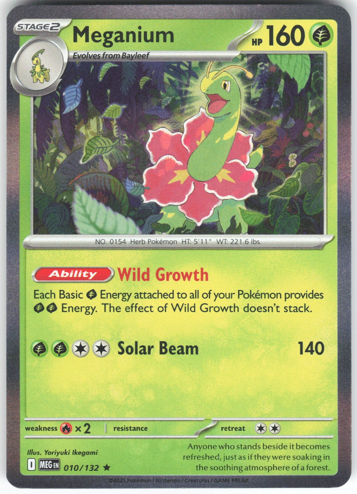 Meganium Rare ME01: Mega Evolution 010/132 NM