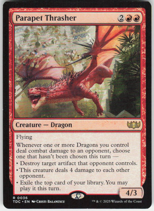 Parapet Thrasher R Commander: Tarkir: Dragonstorm 36 NM