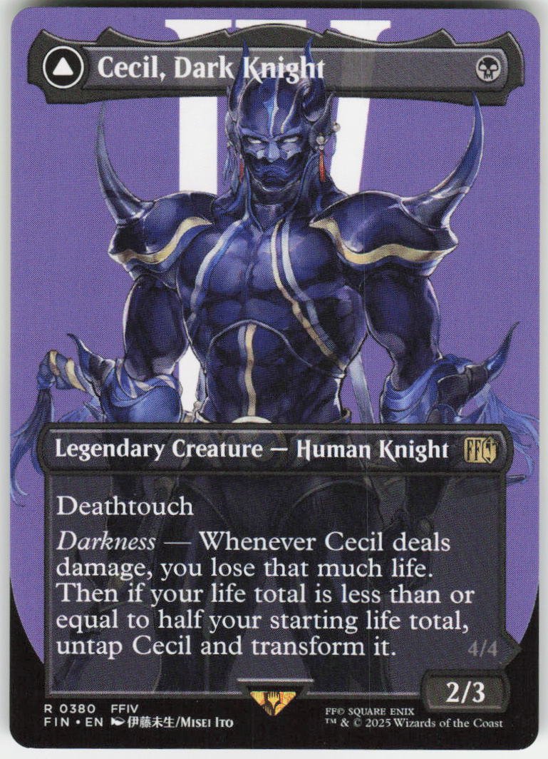 Cecil, Dark Knight (Borderless) R FINAL FANTASY 380 NM