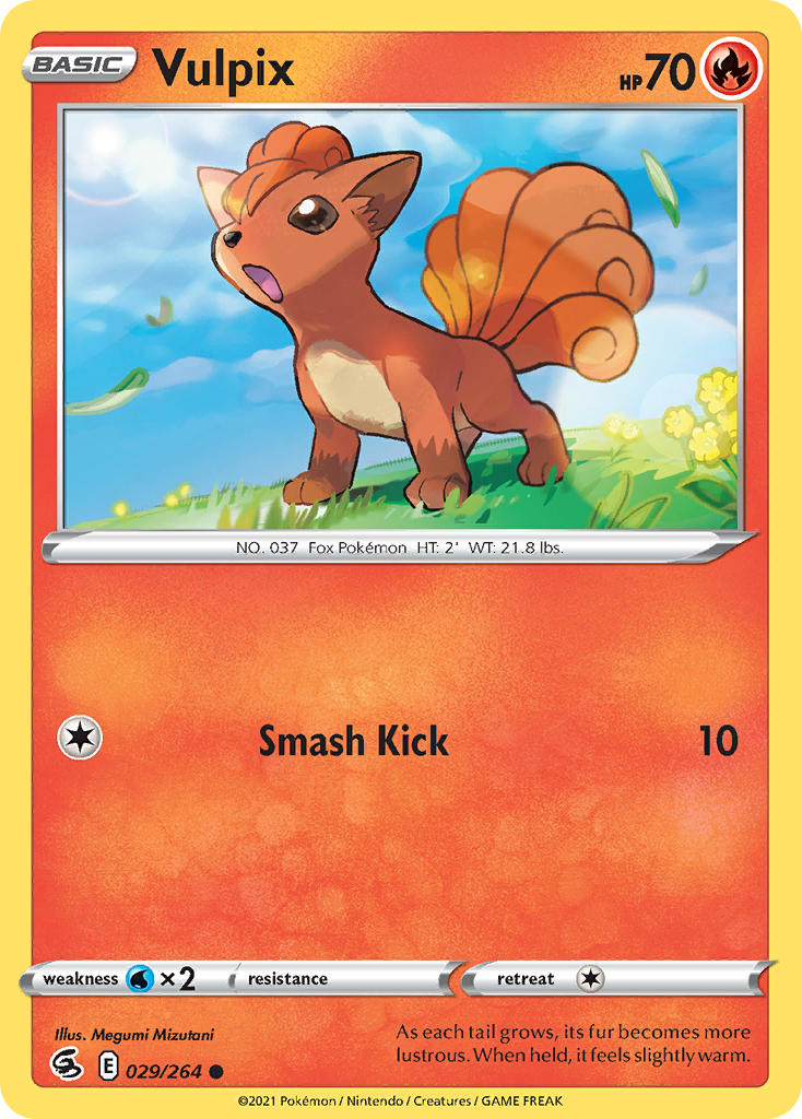 Vulpix 029/264 Common Reverse Holo Fusion Strike NM/LP