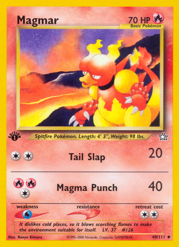 Magmar 40/111 Uncommon Neo Genesis MP