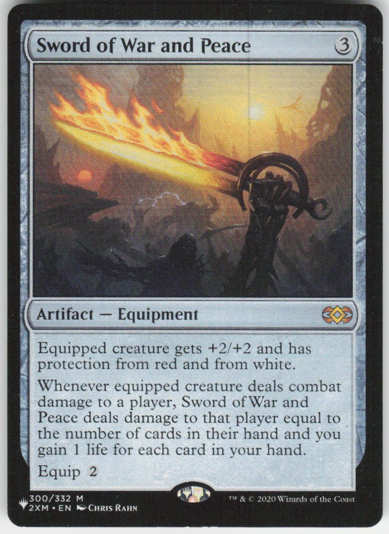 Sword of War and Peace M The List Reprints 300/332 NM