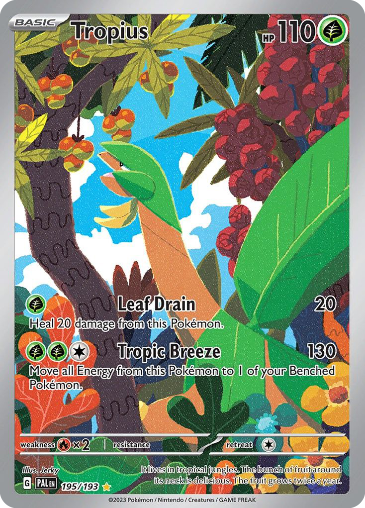 Tropius 195/193 Illustration Rare Paldea Evolved NM/M