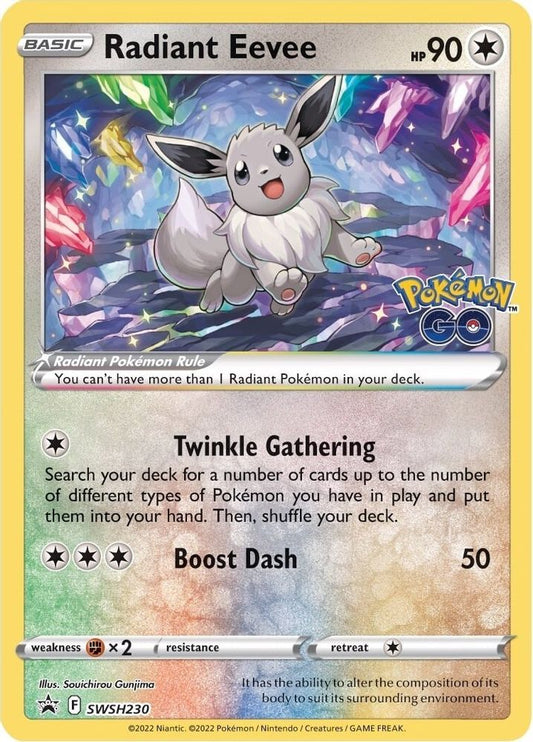 Radiant Eevee SWSH230 Promo Sword & Shield Promo Holo NM/M