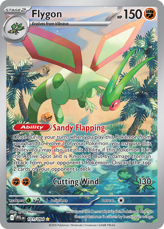 Flygon 101/094 Illustration Rare Phantasmal Flames NM/M